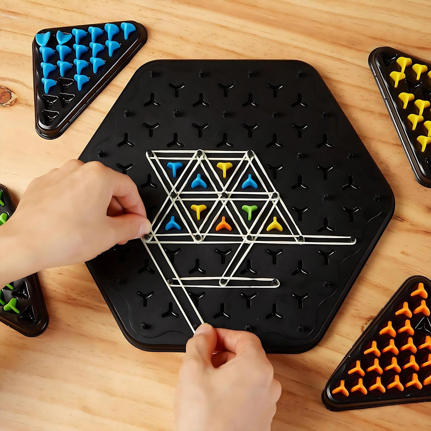 Strategic Triangle Color Matching Puzzle Board Game for Kids & Family Strategic Triangle Color Matching Puzzle Board Game for Kids & Family